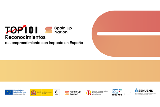 Imagen noticia:  Abierta la primera convocatoria del reconocimiento Top 101 Spain Up Nation al emprendimiento con impacto en España